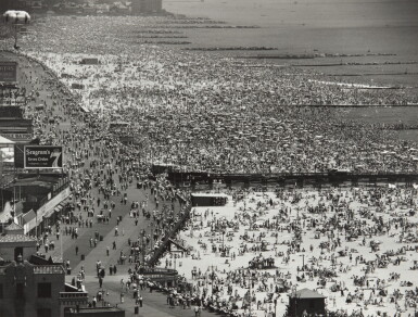View full screen - View 1 of Lot 18. Coney Island Beach, July 4, 1949.