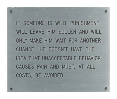 View full screen - View 1 of Lot 456. JENNY HOLZER | UNTITLED (THE LIVING SERIES).
