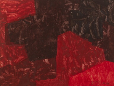 View full screen - View 1 of Lot 291. Composition Rouge et Noir.