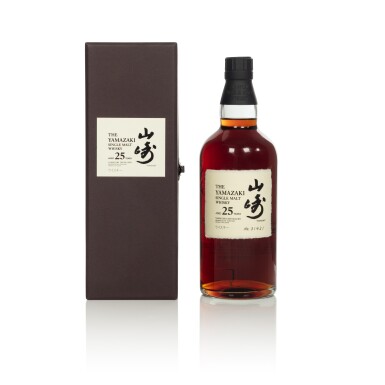 View full screen - View 1 of Lot 2. The Yamazaki 25 Year Old 43.0 abv NV (1 BT70).