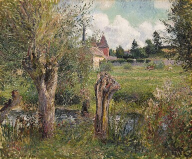 View full screen - View 1 of Lot 124. Les Bords de l’Epte à Éragny.