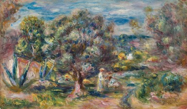 View full screen - View 1 of Lot 1016. Pierre-Auguste Renoir 皮耶・奧古斯特・雷諾瓦 | Aloès, la cueillette à Cagnes 卡涅蘆薈採摘.