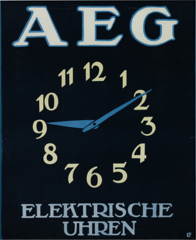 View full screen - View 1 of Lot 123. Elektrische Uhren AEG.