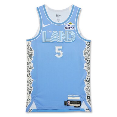 View full screen - View 1 of Lot 58. Sam Merrill Cleveland Cavaliers 2024-2025 Game Issued City Edition Jersey.