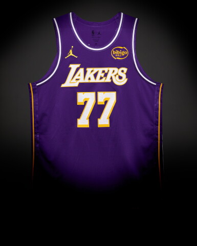 Luka Dončić Los Angeles Lakers 2025-2026 Emirates NBA Cup Game Worn Statement Edition Jersey | 43 Points | 41 Points | Double-Double | Matched to 2 Games