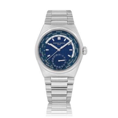 View full screen - View 1 of Lot 8227. Highlife Worldtimer Manufacture | A stainless steel world time bracelet watch with date, Circa 2022 | Highlife Worldtimer Manufacture | 精鋼世界時間鏈帶腕錶,備日期顯示,約2022年製.
