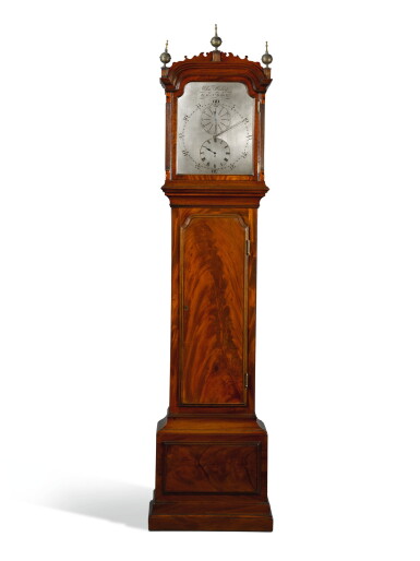 View full screen - View 1 of Lot 54. GEORGE III MAHOGANY MONTH-GOING LONGCASE REGULATOR, BY CHARLES HALEY, LONDON, CIRCA 1800.