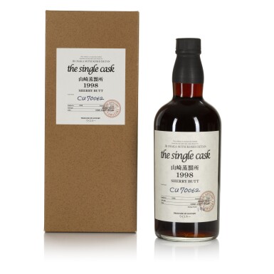 View full screen - View 1 of Lot 324. Yamazaki Single Cask #CU70062 61.0 abv 1998 (1 BT 70cl).