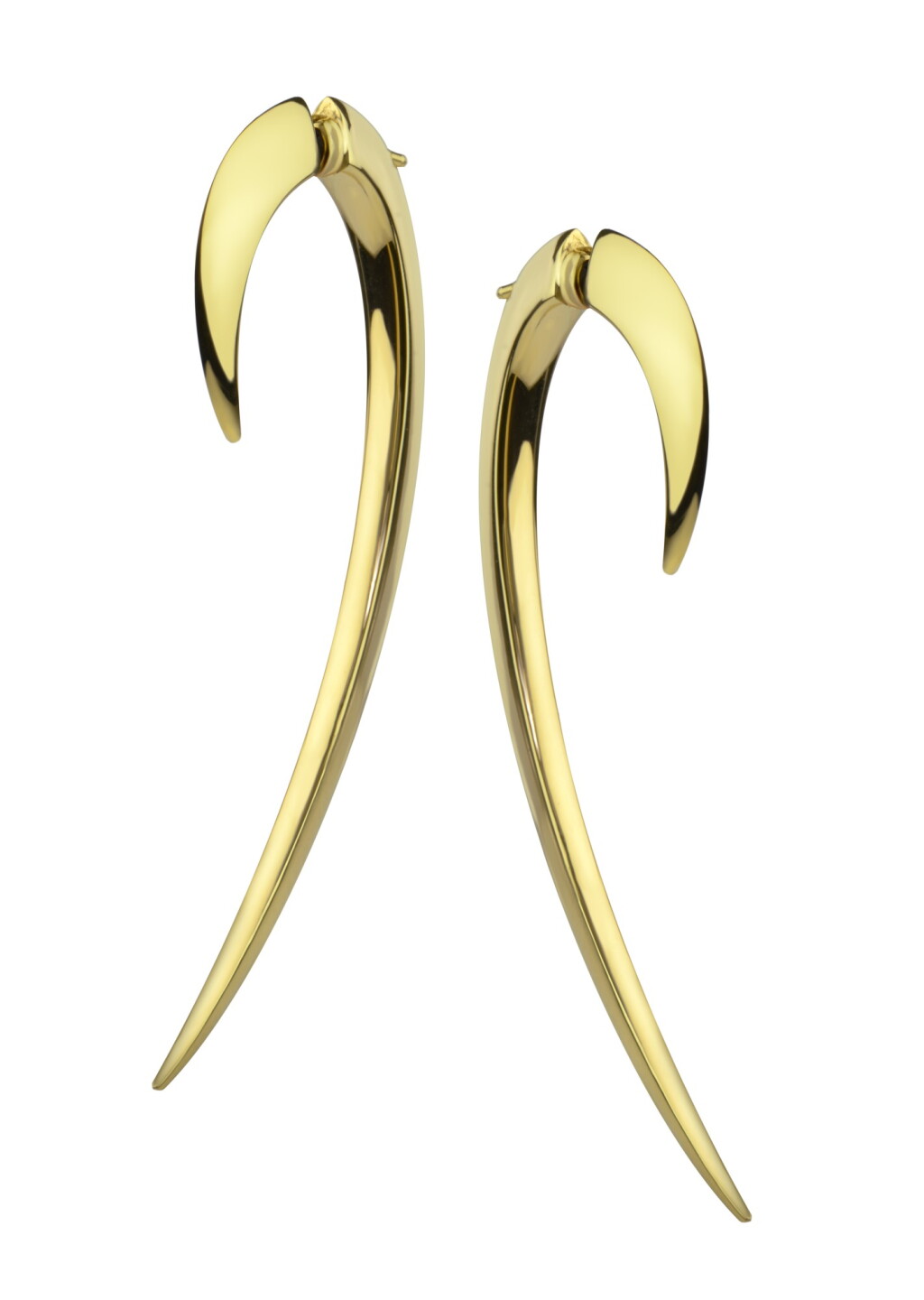 View full screen - View 1 of Lot 12. Shaun Leane | Pair of 18 Karat Gold 'Hook' Earrings.