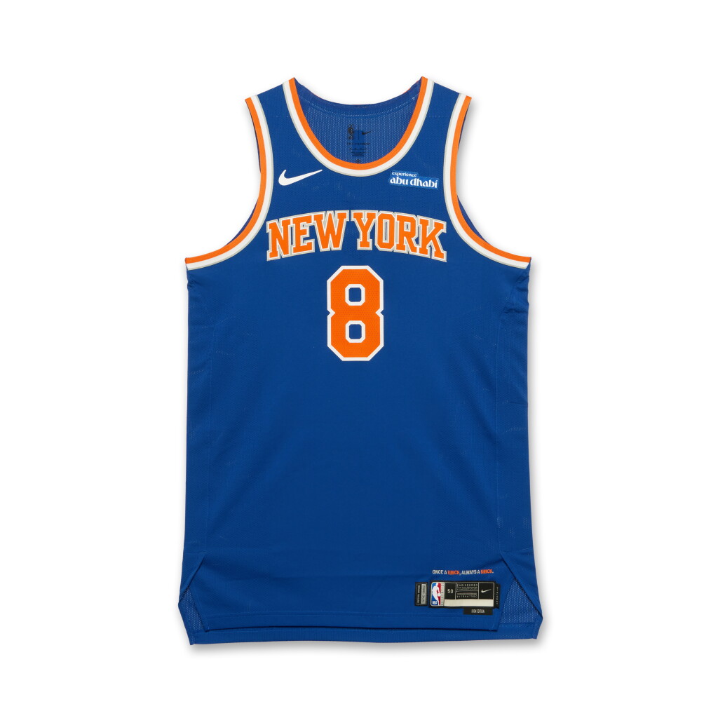 View full screen - View 1 of Lot 57. OG Anunoby New York Knicks 2024-2025 Game Worn Icon Edition Jersey .