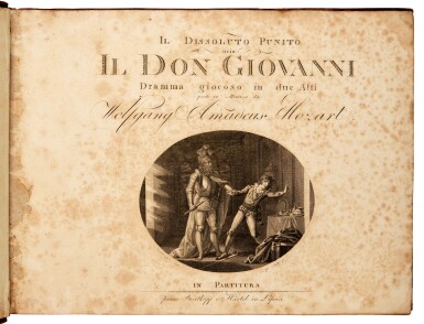 View full screen - View 1 of Lot 25. W.A. Mozart. First edition of the full score of "Don Giovanni", 1801.