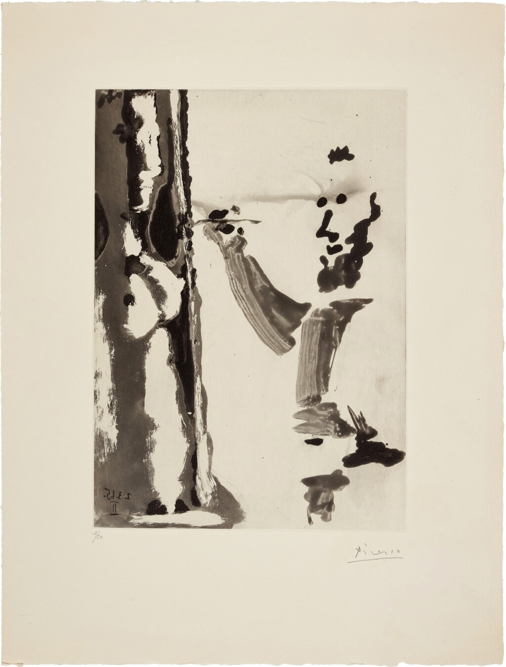View full screen - View 1 of Lot 128. Peintre au travail (B. 1201; Ba. 1185).