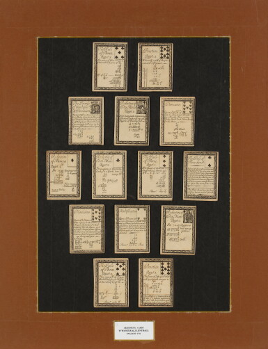 View full screen - View 1 of Lot 325. Playing Cards — Arithmetical Cards.