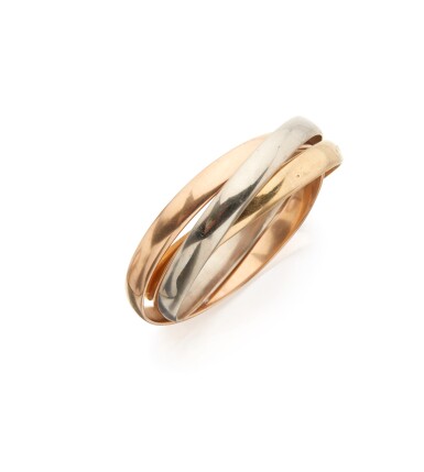 View full screen - View 1 of Lot 59. THREE-COLOR GOLD 'TRINITY' BRACELET, CARTIER, PARIS.
