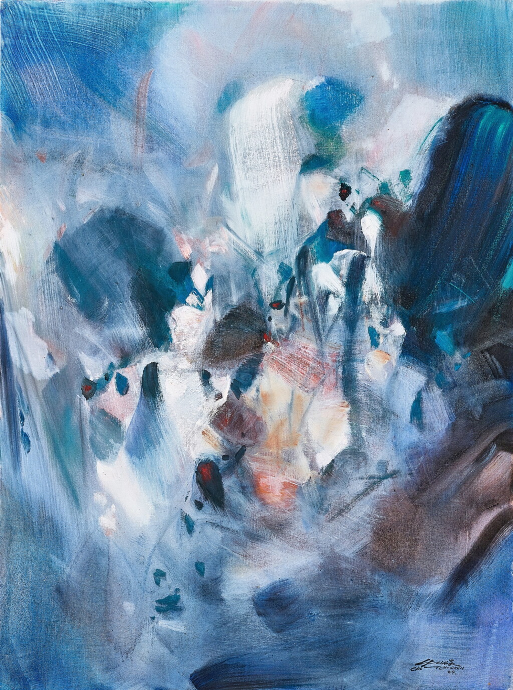 View full screen - View 1 of Lot 1050. Chu Teh-Chun 朱德群 | Aspiration vers l’infini 無限的憧憬.