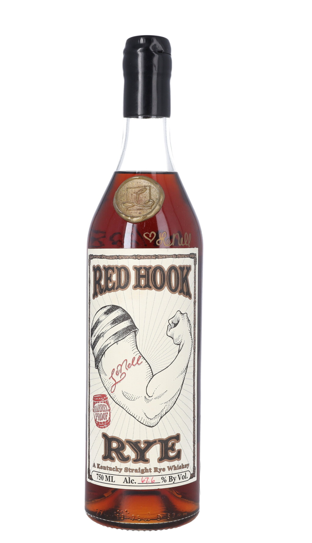 View full screen - View 1 of Lot 5328. LeNell Red Hook Rye 23 Year Old Barrel #1 67.6 abv NV (1 BT75).