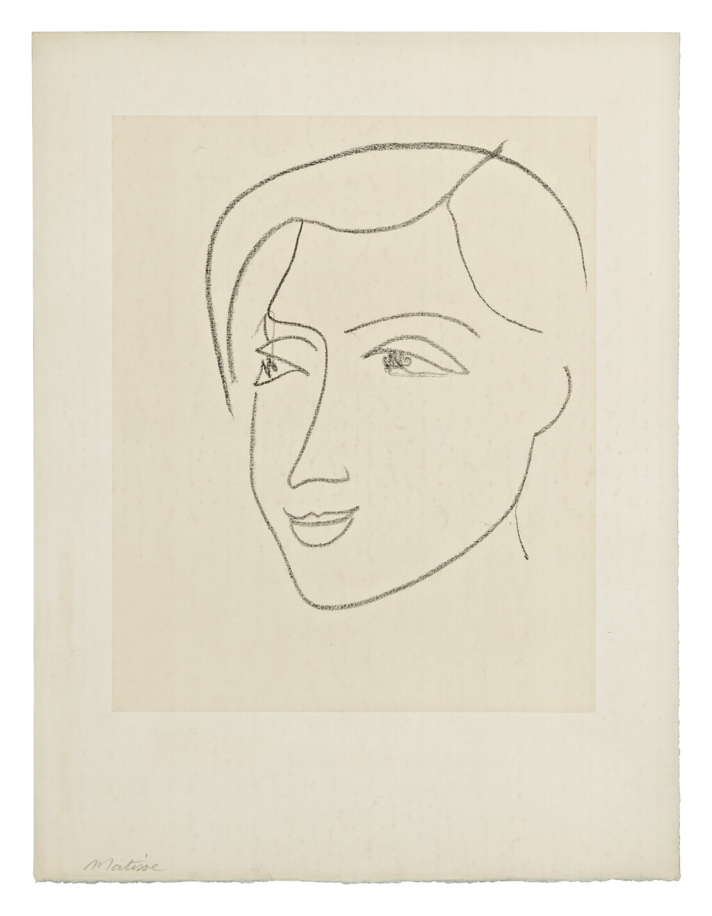 View full screen - View 1 of Lot 69. HENRI MATISSE | L.D. DE TROIS-QUARTS (DUTHUIT 581).