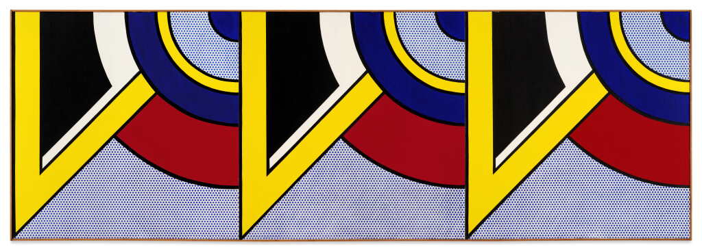 View full screen - View 1 of Lot 125. Modern Painting Triptych II.