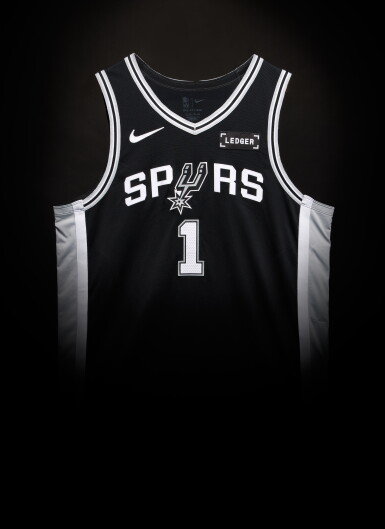 View full screen - View 1 of Lot 2. Victor Wembanyama San Antonio Spurs 2025-2026 NBA Tip-Off Game Worn Icon Edition Jersey | 40 Points | Double-Double | Franchise Record for Most Points in a Season Opener.