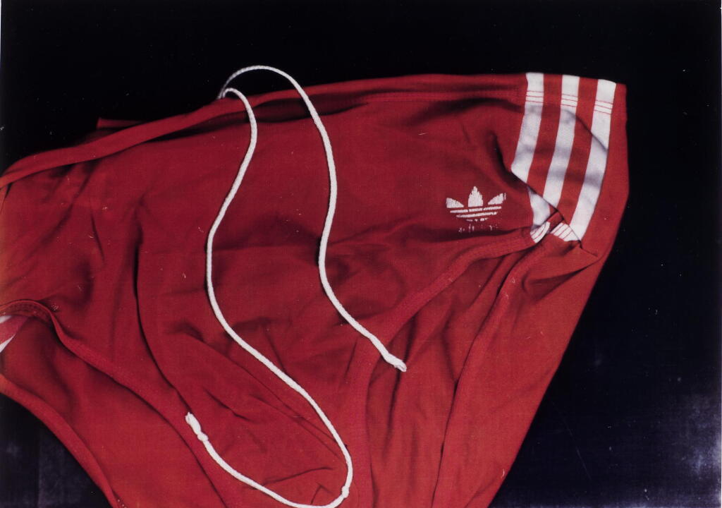 View full screen - View 1 of Lot 89. WOLFGANG TILLMANS | 'FALTENWURF' (BADEHOSE), 1994.