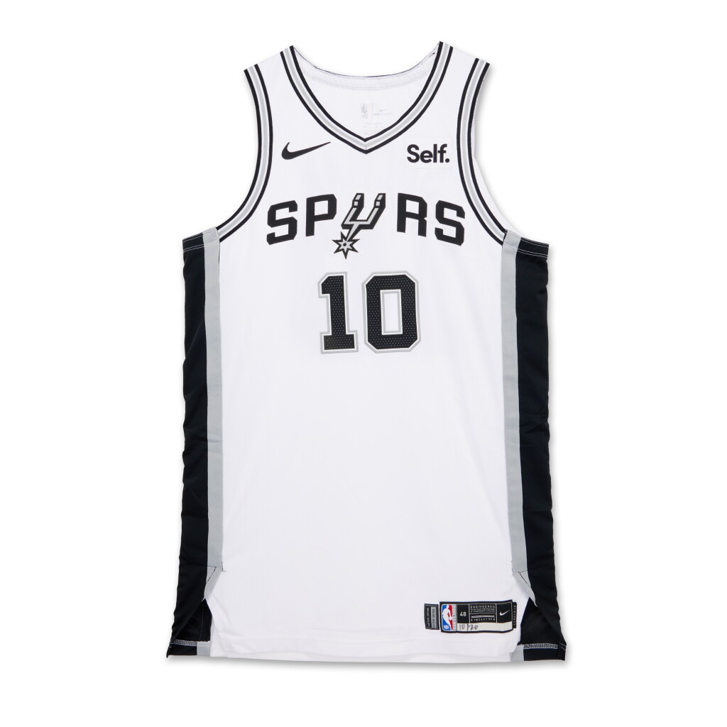 View full screen - View 1 of Lot 253. Jeremy Sochan San Antonio Spurs 2023-2024 Game Issued Association Edition Jersey .