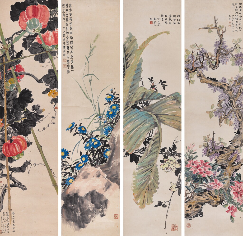 View full screen - View 1 of Lot 2560. 金城 花卉 | Jin Cheng, Various Flowers.
