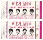 The Beatles | Candlestick Park Unused Concert Tickets, San Francisco, 1966