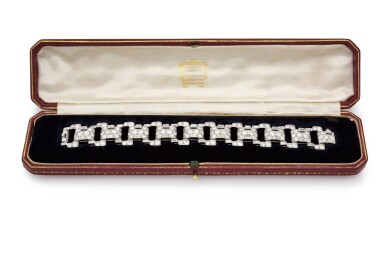 View full screen - View 1 of Lot 7. DIAMOND BRACELET (BRACCIALE IN DIAMANTI) | CARTIER, 1932.
