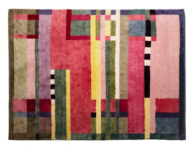 View full screen - View 1 of Lot 344. Produced by Christopher Farr, d'après un dessin de 1926 de Gunta Stölzl (1897-1983).