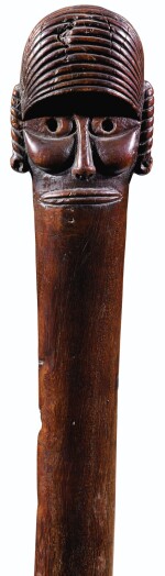 Bâton cérémoniel ua, Ile de Pâques, haut. 128 cm, bois