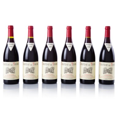 View full screen - View 1 of Lot 70. Chateau des Tours Vacqueyras 1998 (11 BT) .