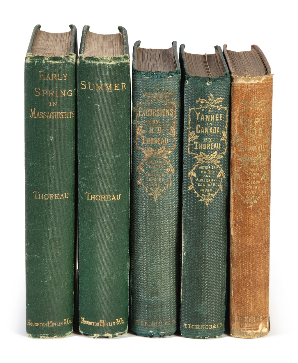 View full screen - View 1 of Lot 119. Thoreau, Henry David | Thoreau, Henry David. A fine group of first editions from the collection of Theo Brown and his wife Sara.
