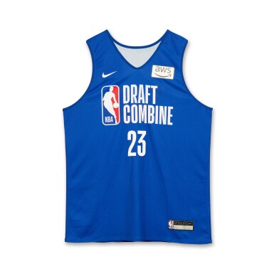 View full screen - View 1 of Lot 18. Cameron Carr 2026 NBA Draft Combine Worn Jersey.
