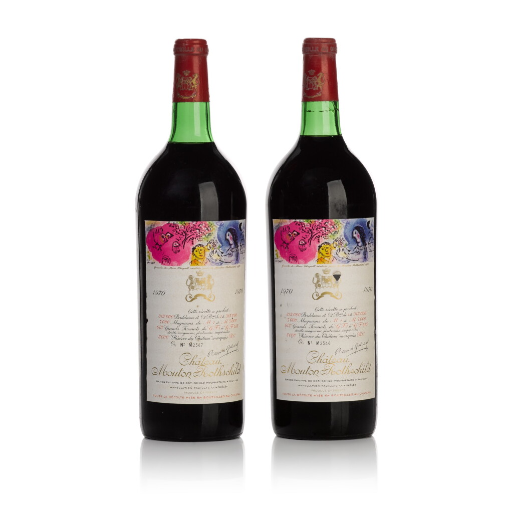 View full screen - View 1 of Lot 46. Château Mouton Rothschild 1970 (2 MAGS).