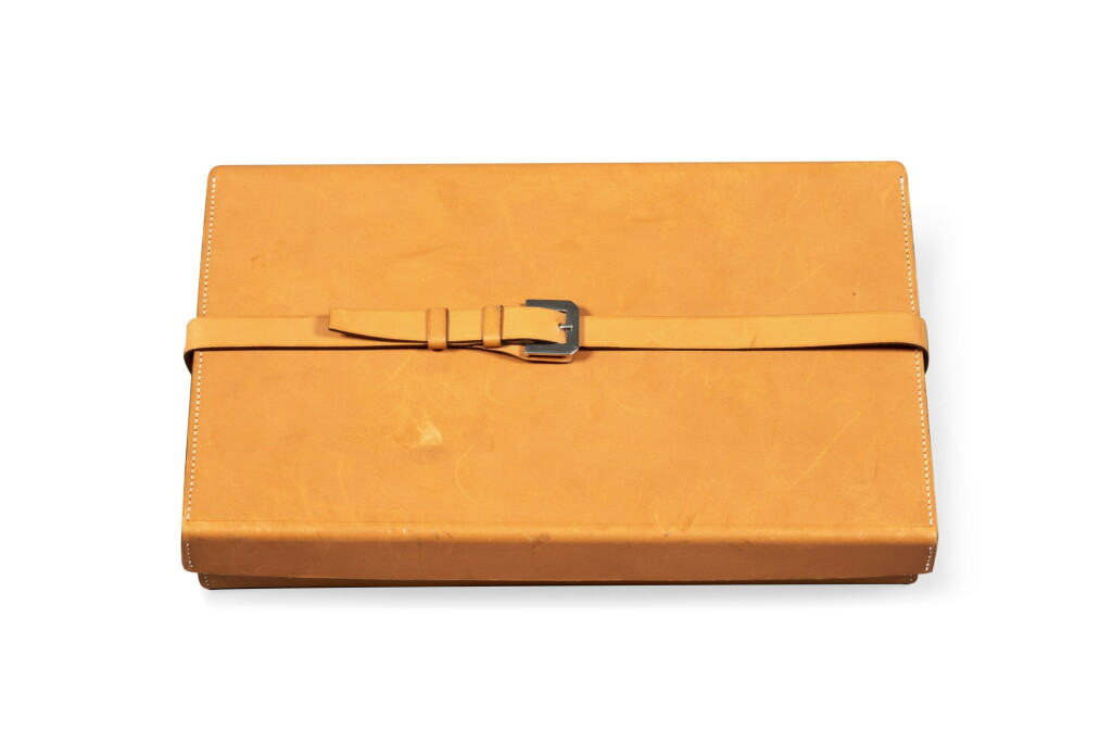 View full screen - View 1 of Lot 2145. Goyard, Paris, A shoe polish kit | Goyard, Paris, Nécessaire de cirage.