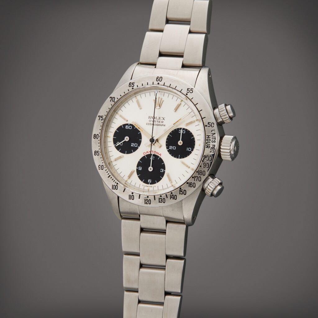 全萤幕检视 - 查看52Reference 6265 'Small Red' Daytona | A stainless steel chronograph wristwatch, Circa 1979 | 勞力士 型號 6265 'Big Red' Daytona 精鋼計時腕錶,製作年份約 1979的1