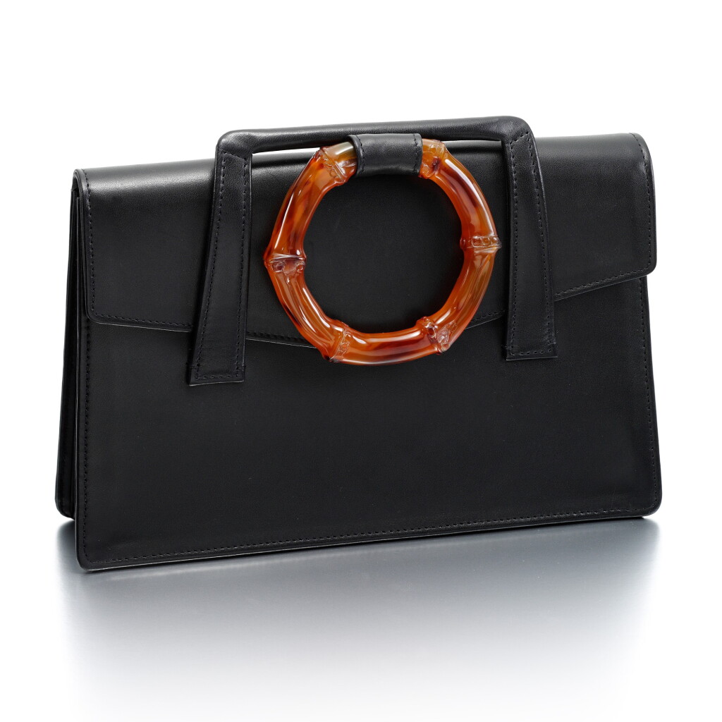 View full screen - View 1 of Lot 33. CARTIER | TORTOISESHELL AND LEATHER HANDBAG.