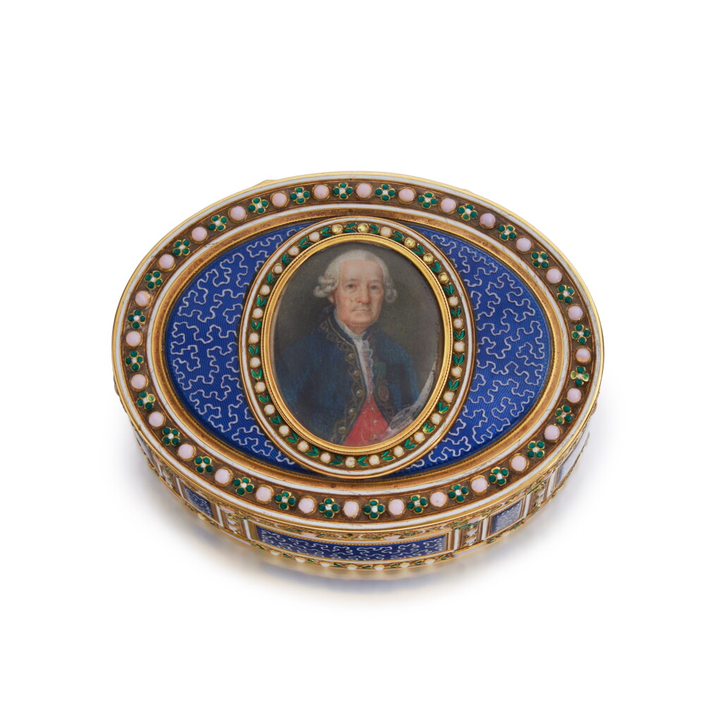 View full screen - View 1 of Lot 335. A Gold, Enamel and Ivory Snuff Box, Joseph-Etienne Blerzy, Paris, 1781/1782.