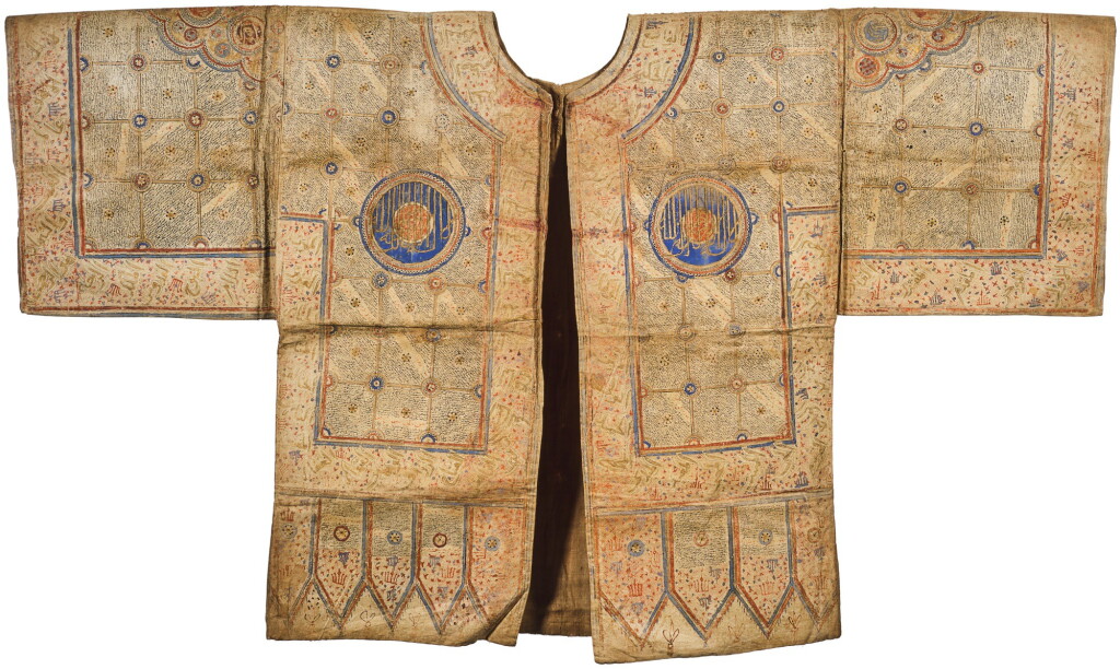 View full screen - View 1 of Lot 126. A COTTON TALISMANIC SHIRT (JAMA), INDIA, SULTANATE, 14TH/15TH CENTURY.
