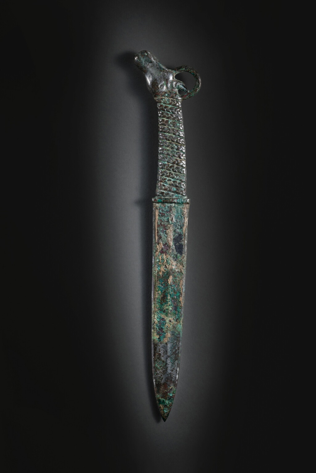 View full screen - View 1 of Lot 166. A bronze dagger, Northern China, 5th - 2nd Century BC.
