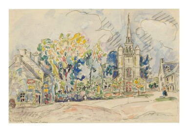 View full screen - View 1 of Lot 6. PAUL SIGNAC | LÉZARDRIEUX, L'ÉGLISE.