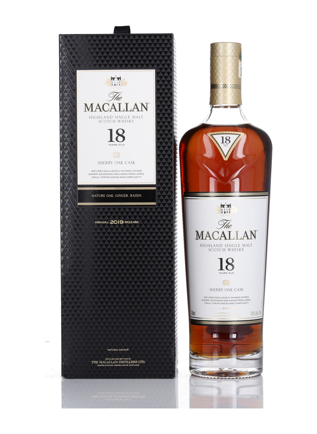 View full screen - View 1 of Lot 33. The Macallan 18 Year Old 43.0 abv NV (1 BT 75cl).