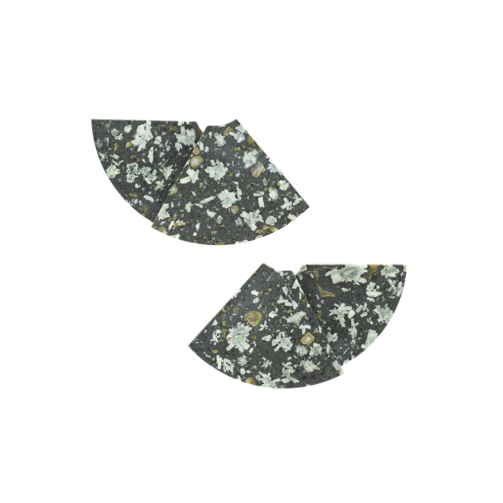 View full screen - View 1 of Lot 945. Pair of porphyry ear clips.