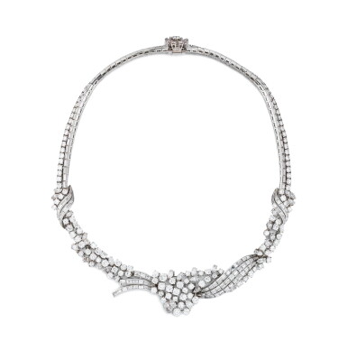 View full screen - View 1 of Lot 820. Collier diamants | Diamond necklace.