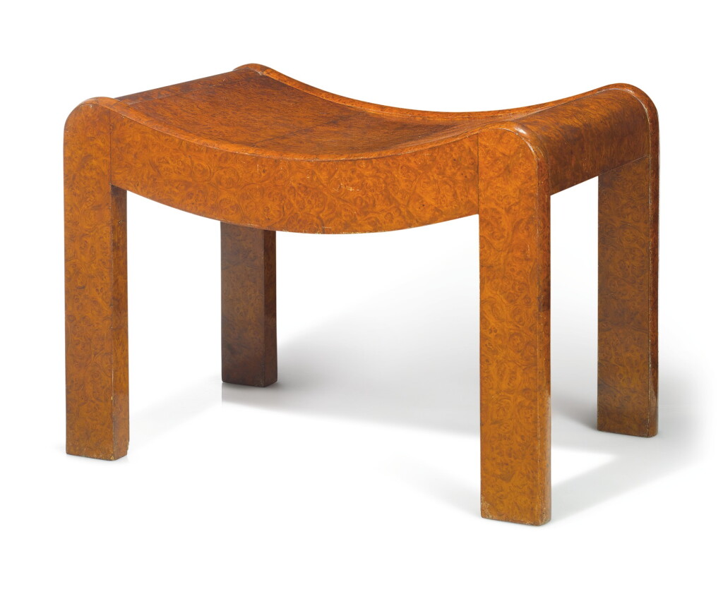 View full screen - View 1 of Lot 91. PIERRE CHAREAU | "CURULE EN M" STOOL, MODEL NO. SN1.