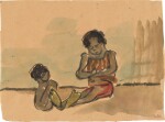 Frau mit Kind aus Papua-Neuguinea (Woman with child from Papua New Guinea)