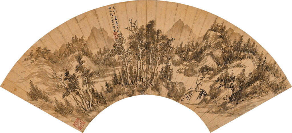 View full screen - View 1 of Lot 2576. 丁雲鵬 春山獨行|Ding Yunpeng, Spring Landscape.