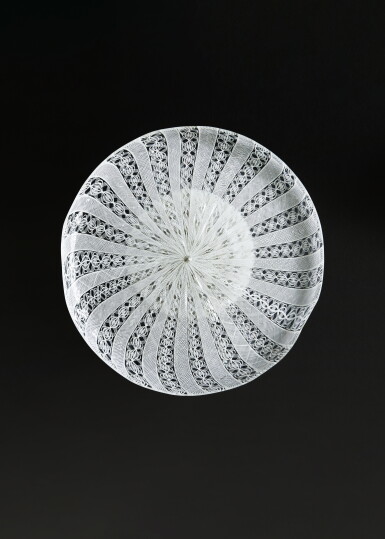 View full screen - View 1 of Lot 335. A Venetian or Façon de Venise Latticinio Glass Tazza, circa 1700.