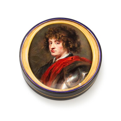 View full screen - View 1 of Lot 70. A gold, enamel and tortoiseshell boite-à-miniature | Boite à miniature en écaille, tortue et émail montée en or.