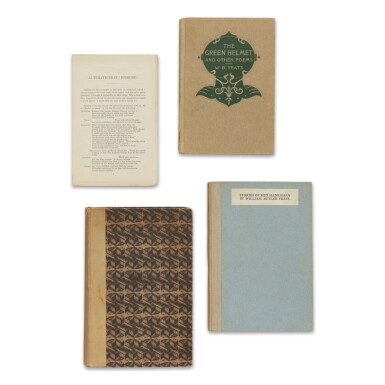 View full screen - View 1 of Lot 94. YEATS, WILLIAM BUTLER | A Group of Four First Editions.